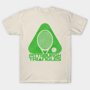 Pittsburgh Triangles Defunct 70s Tennis Team T-Shirt